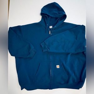 CARHARTT HOODIE SWEATSHIRT 5XL K122 BLUE EUC!